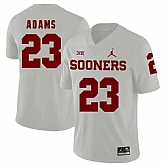 Oklahoma Sooners 23 Abdul Adams  White College Football Jersey Dzhi,baseball caps,new era cap wholesale,wholesale hats